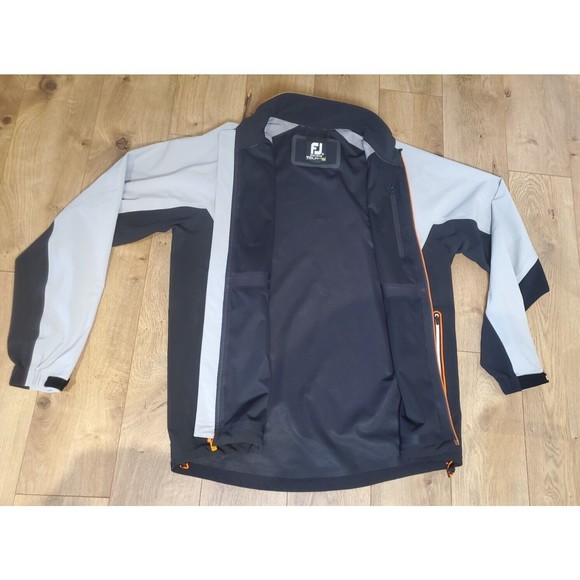 Footjoy Dryjoys Tour LTS Rain Jacket Mens Large Gray Black #35346 EUC - Picture 4 of 10
